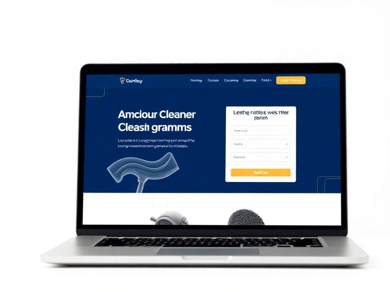 Cleaning Businesses digital solution mockup