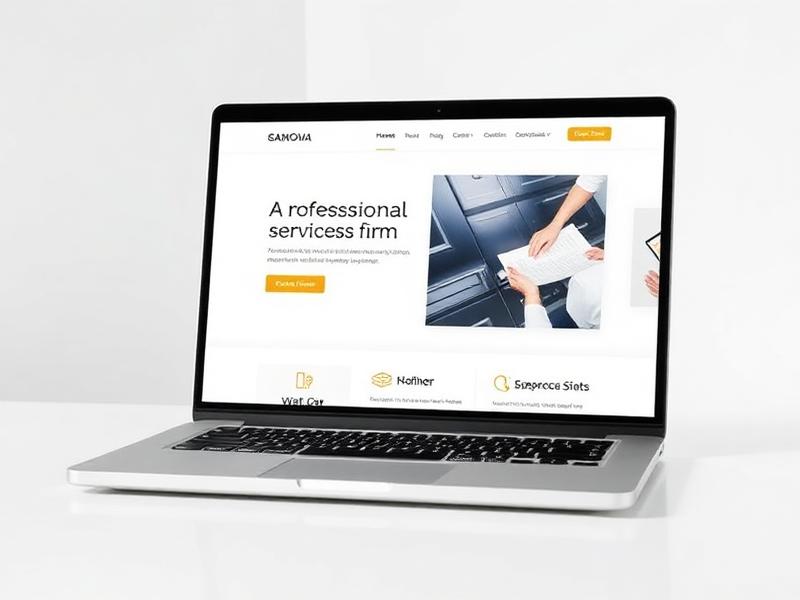 Professional Services digital solution mockup
